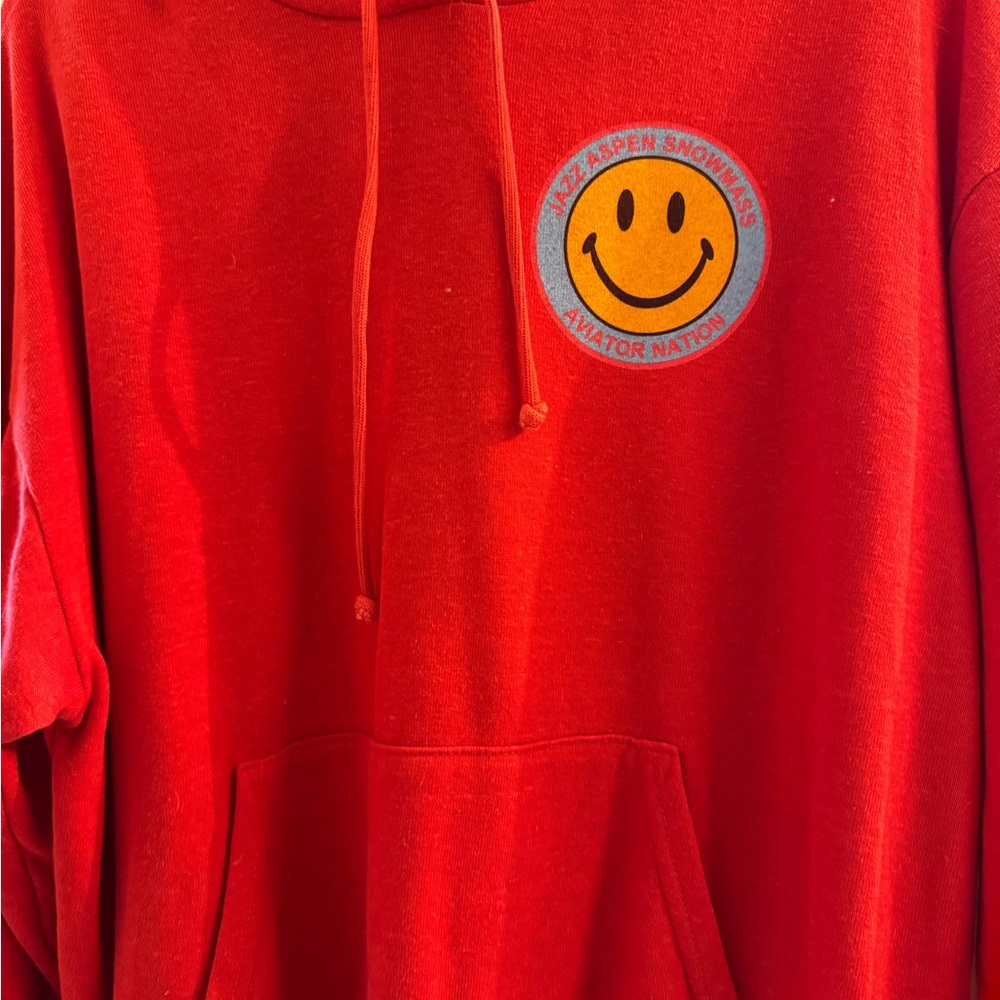 Aviator Nation Vibrant Red Hoodie from Aspen/ Snowmass Jazz Fest